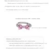 925 Silver Sweet Girl Pink Zircon Bow Ring, Charming Open Ring, Bestseller Pink gemstone ring - Image 9