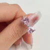 925 Silver Sweet Girl Pink Zircon Bow Ring, Charming Open Ring, Bestseller Pink gemstone ring - Image 5