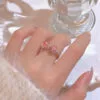 925 Silver Sweet Girl Pink Zircon Bow Ring, Charming Open Ring, Bestseller Pink gemstone ring - Image 6