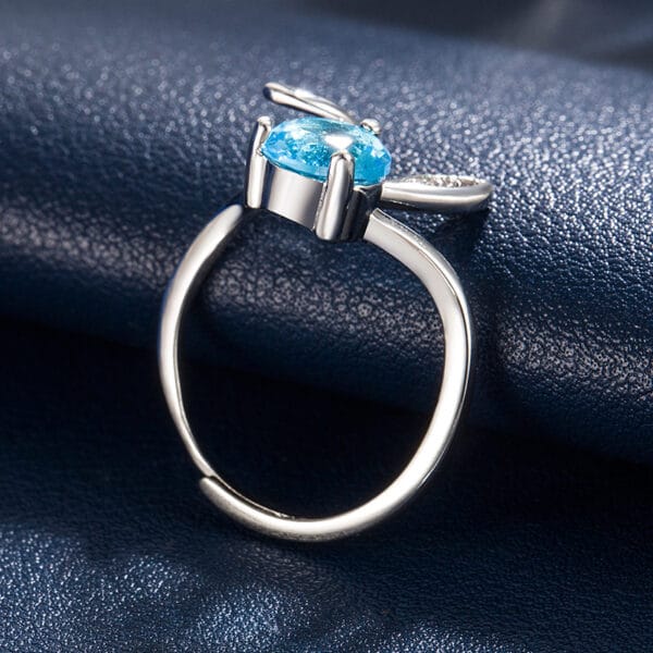 Live selling personality zircon little rabbit ring female Korean ring women's jewelry - Image 5