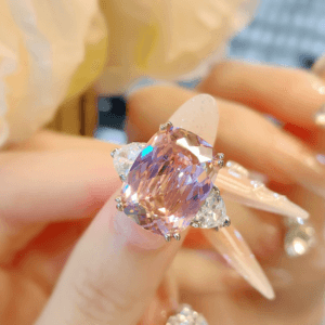 Pink gemstone ring