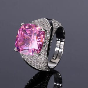 pink gemstone ring