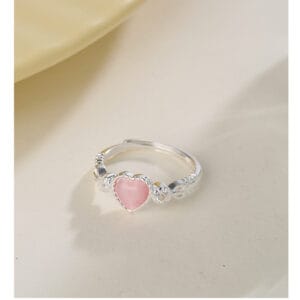 pink gemstone ring
