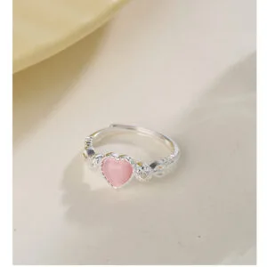 pink gemstone ring