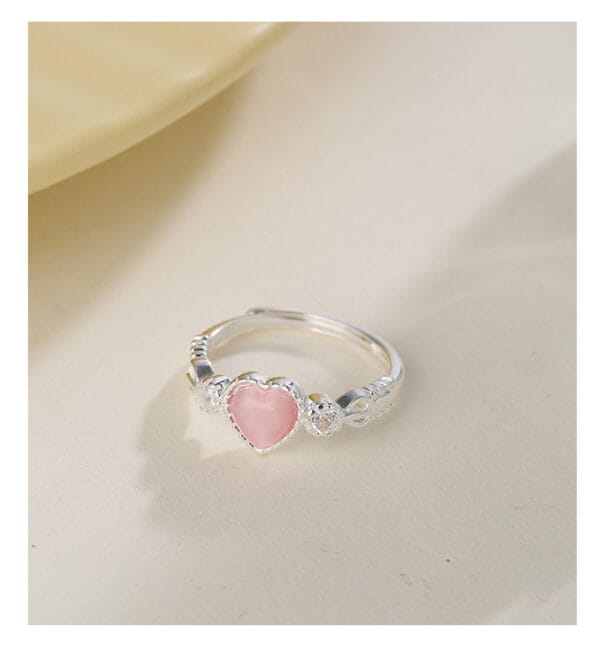 pink gemstone ring