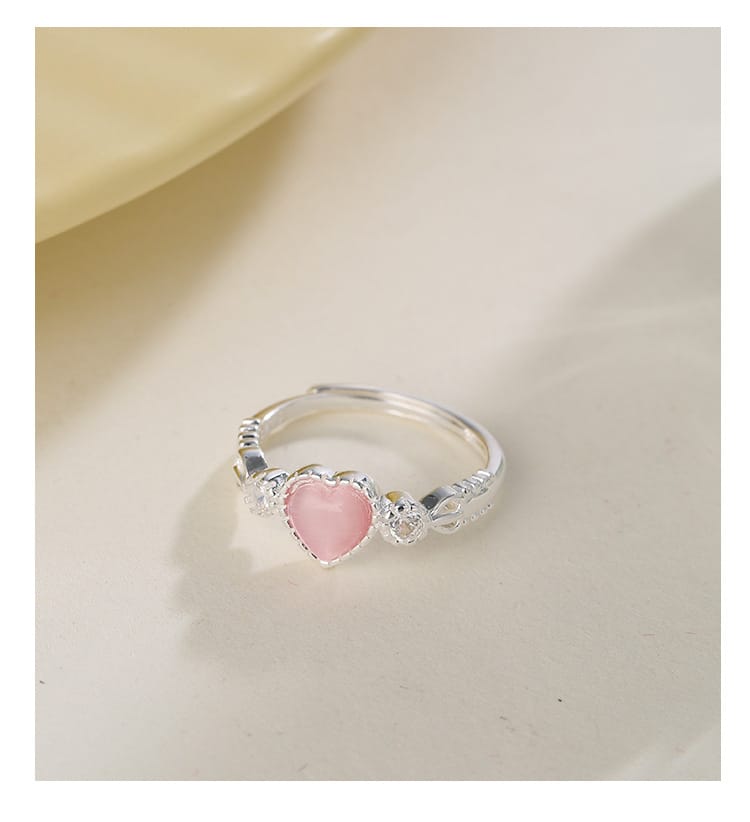 pink gemstone ring