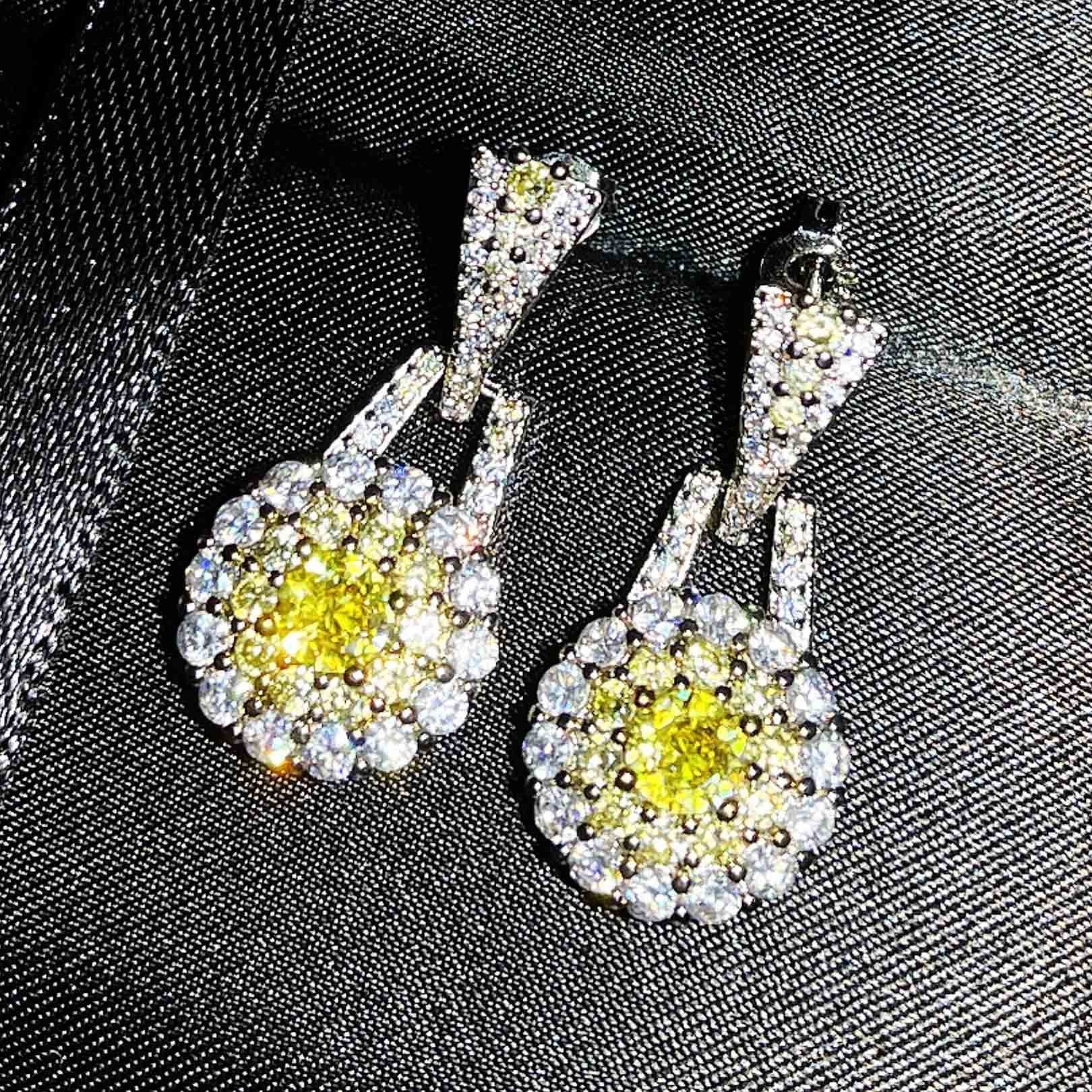 Pink crystal set earrings ring necklace Retro delicate zircon earrings pendant niche design simple ring - Image 15