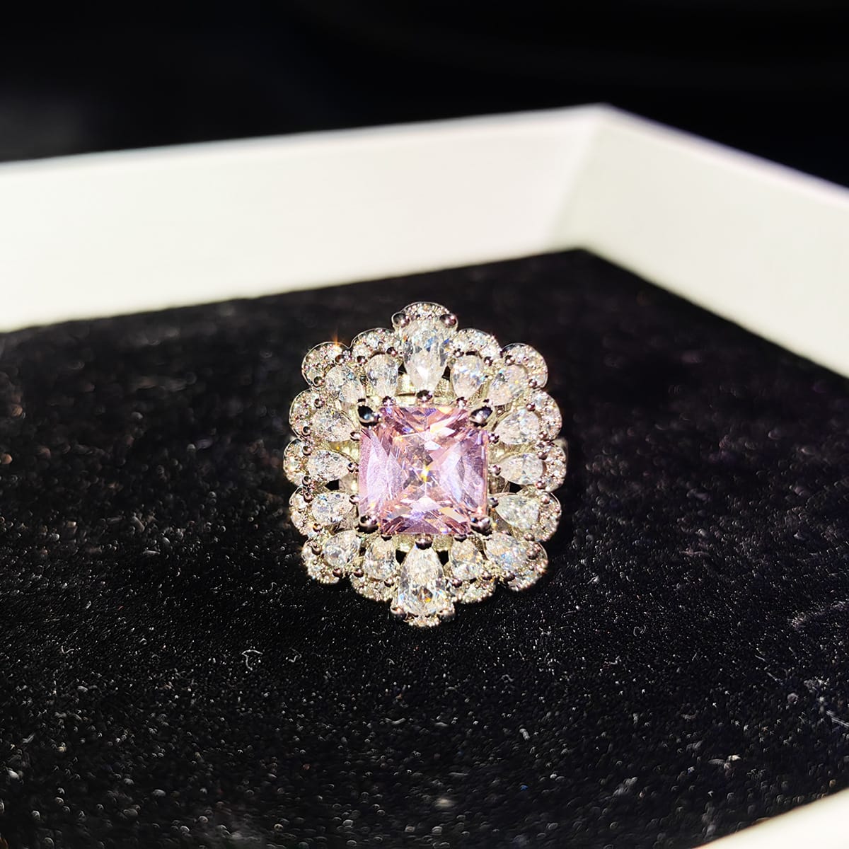 Luxury Luxury bridal party Necklace Earrings Ring Super shiny Zircon earrings Pendant temperament pendants - Image 12