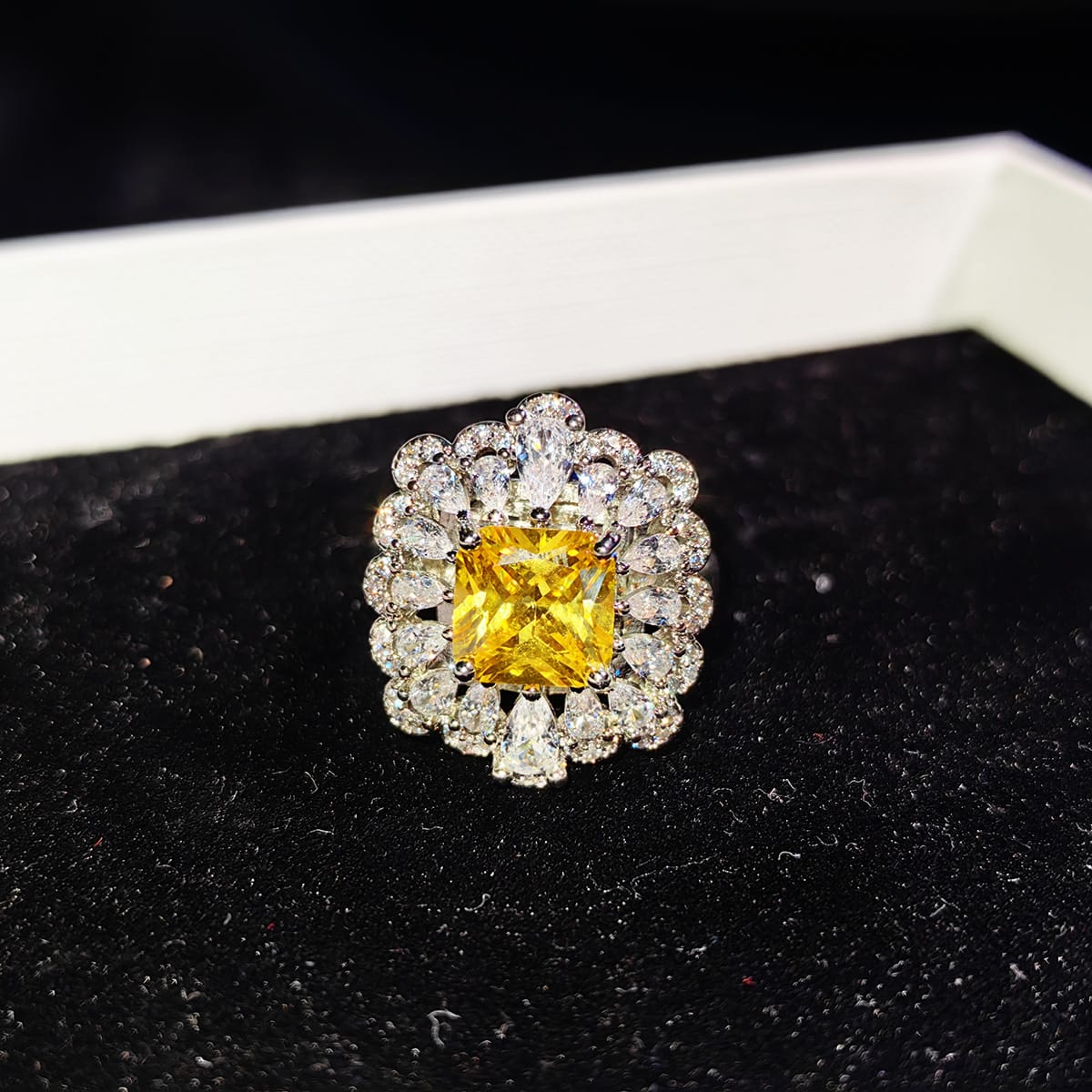 Luxury Luxury bridal party Necklace Earrings Ring Super shiny Zircon earrings Pendant temperament pendants - Image 6