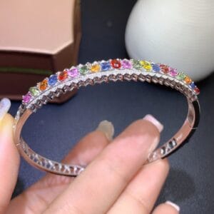 Pink gemstone bracelet