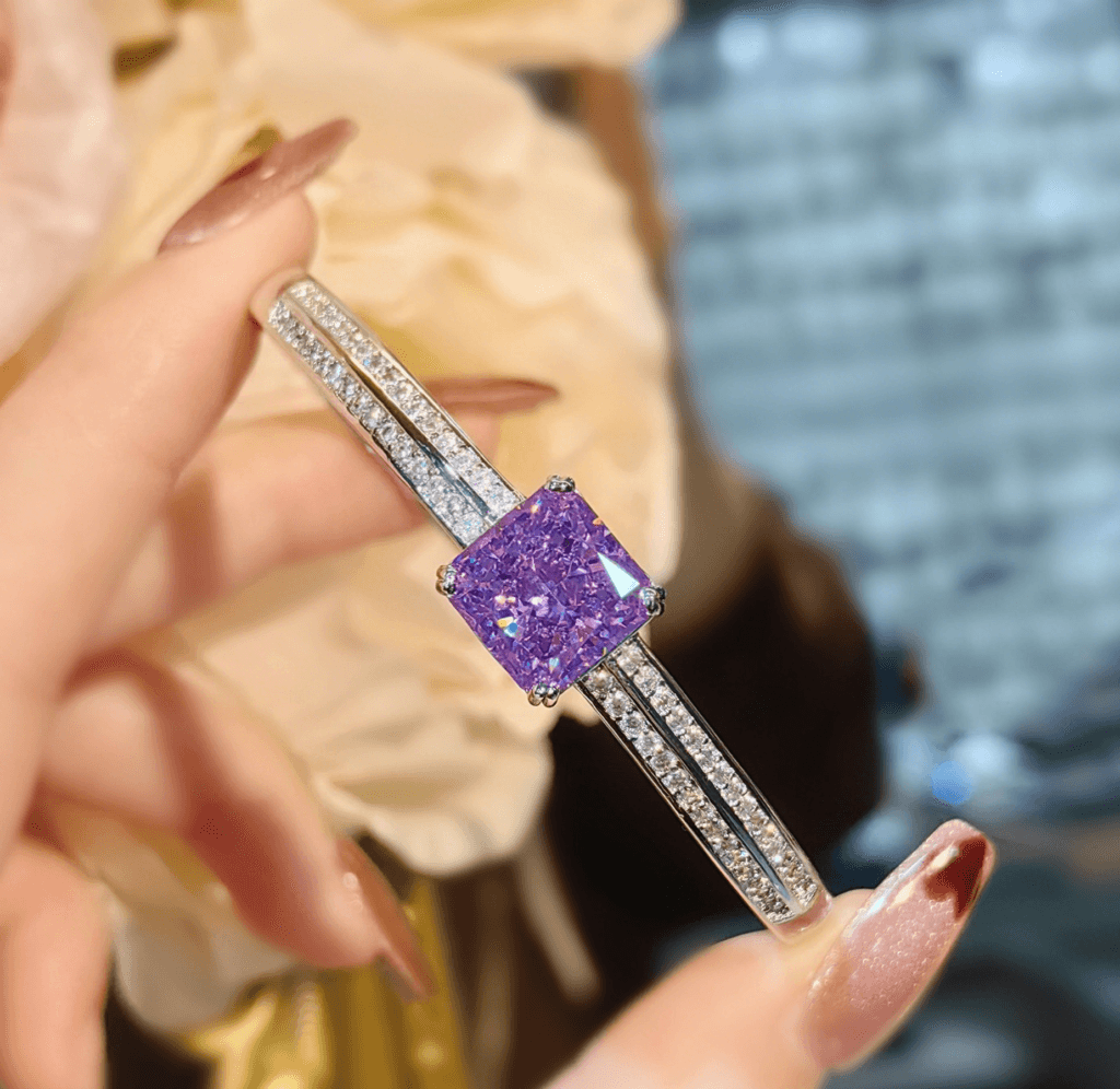 Pink gemstone bracelet