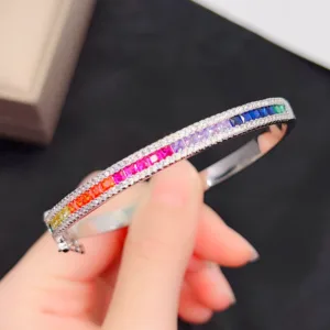 Pink gemstone bracelet
